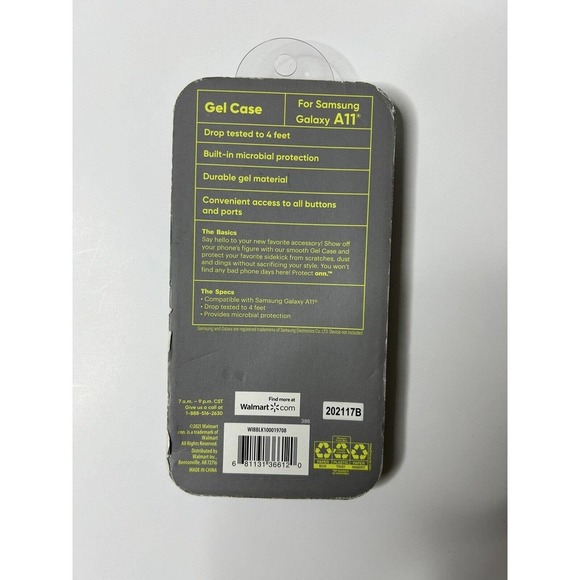 Protect onn. Gel Phone Case for Samsung Galaxy A11, Black, Brand New!! - Picture 2 of 2